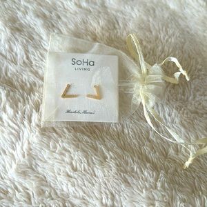 NWT SoHa Living | Geometric Post Earrings